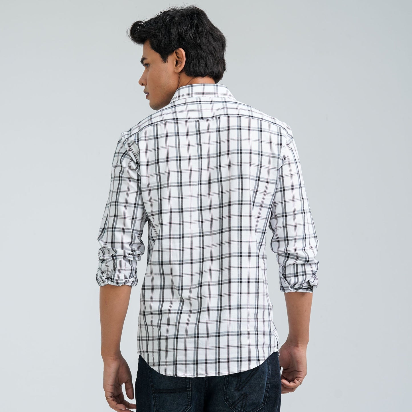 Men’s White Casual Cotton Shirt
