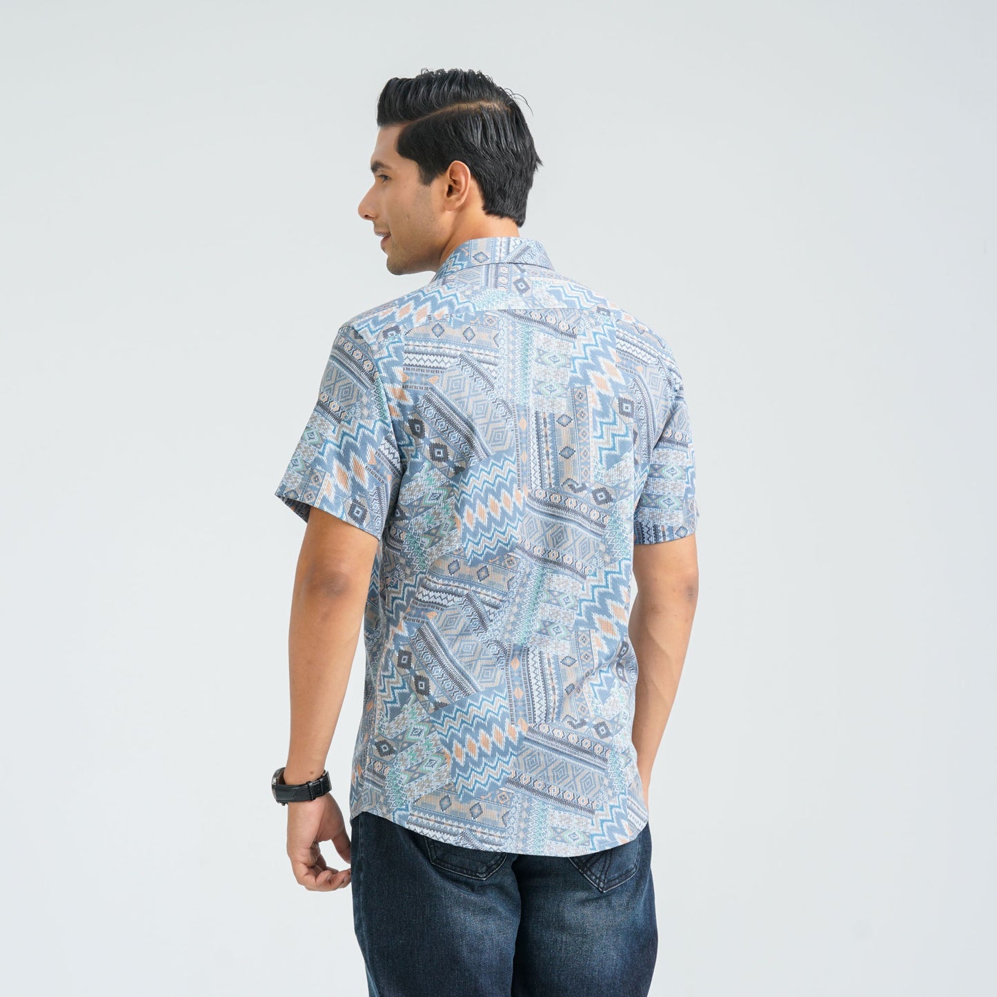 Men’s Rainbow Blended Casual Shirt