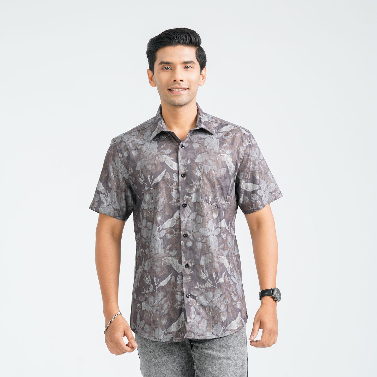 Men’s Coffee Blended Casual Shirt