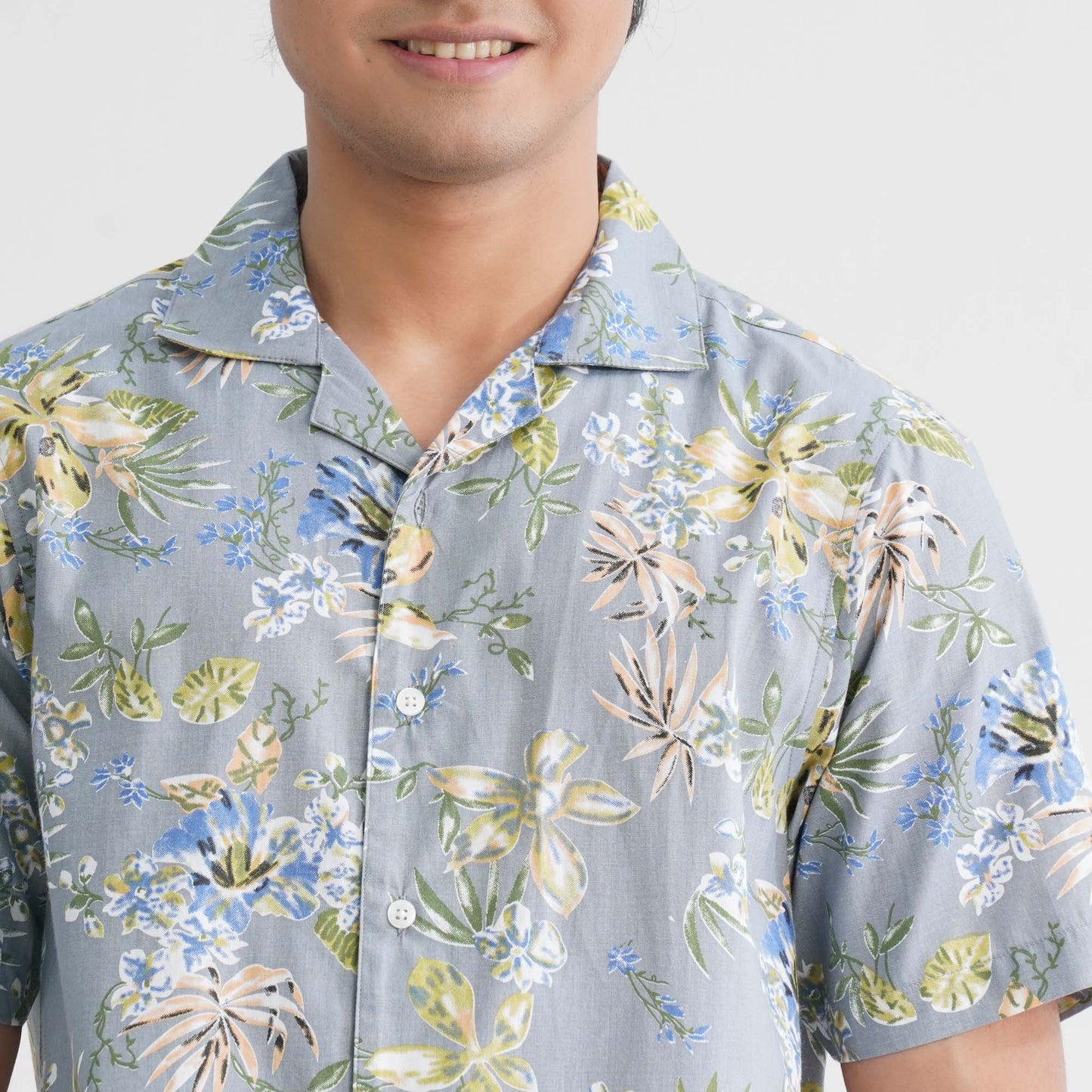 Menâ€™s Ash Blended Casual Shirt
