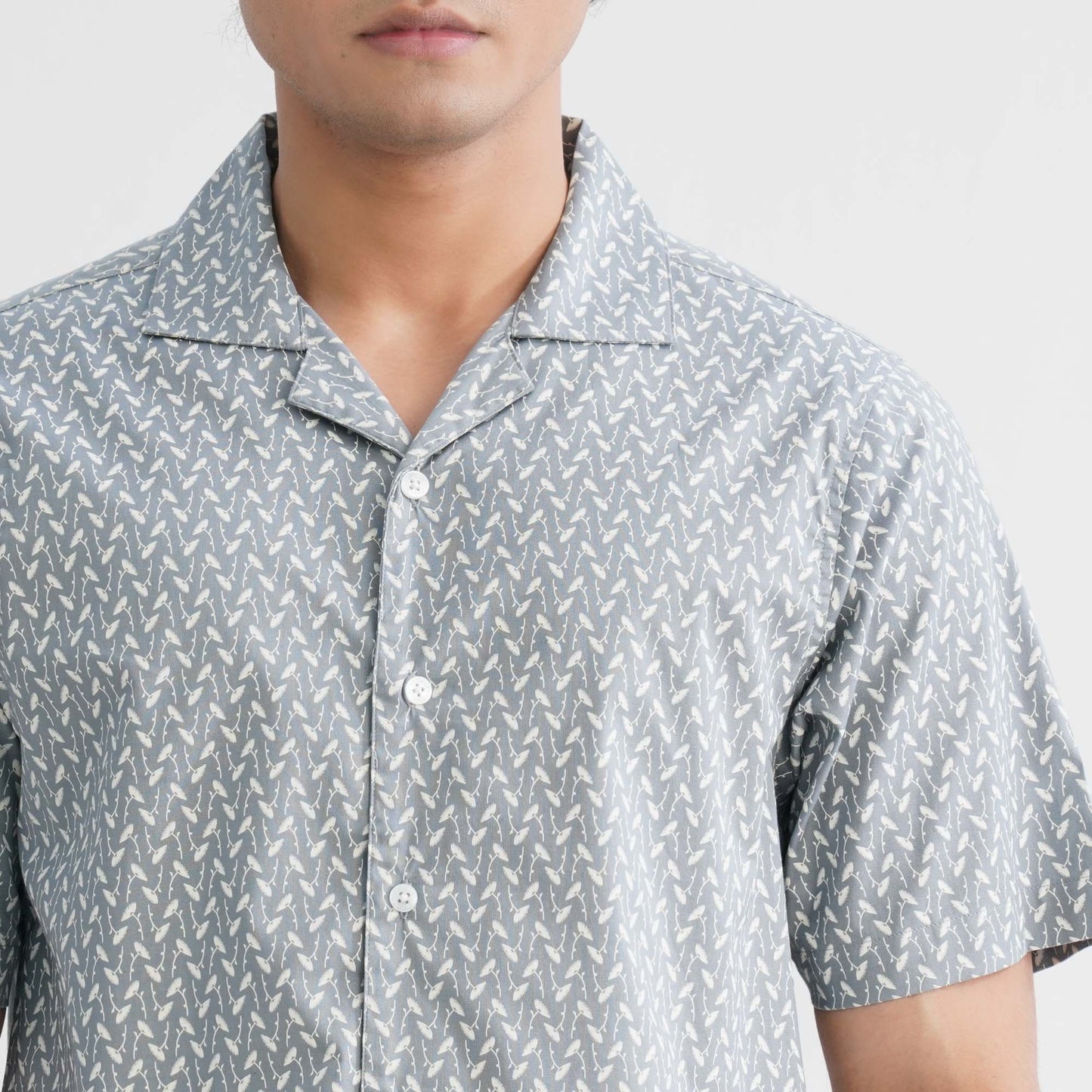 Menâ€™s Light Ash Blended Casual Shirt