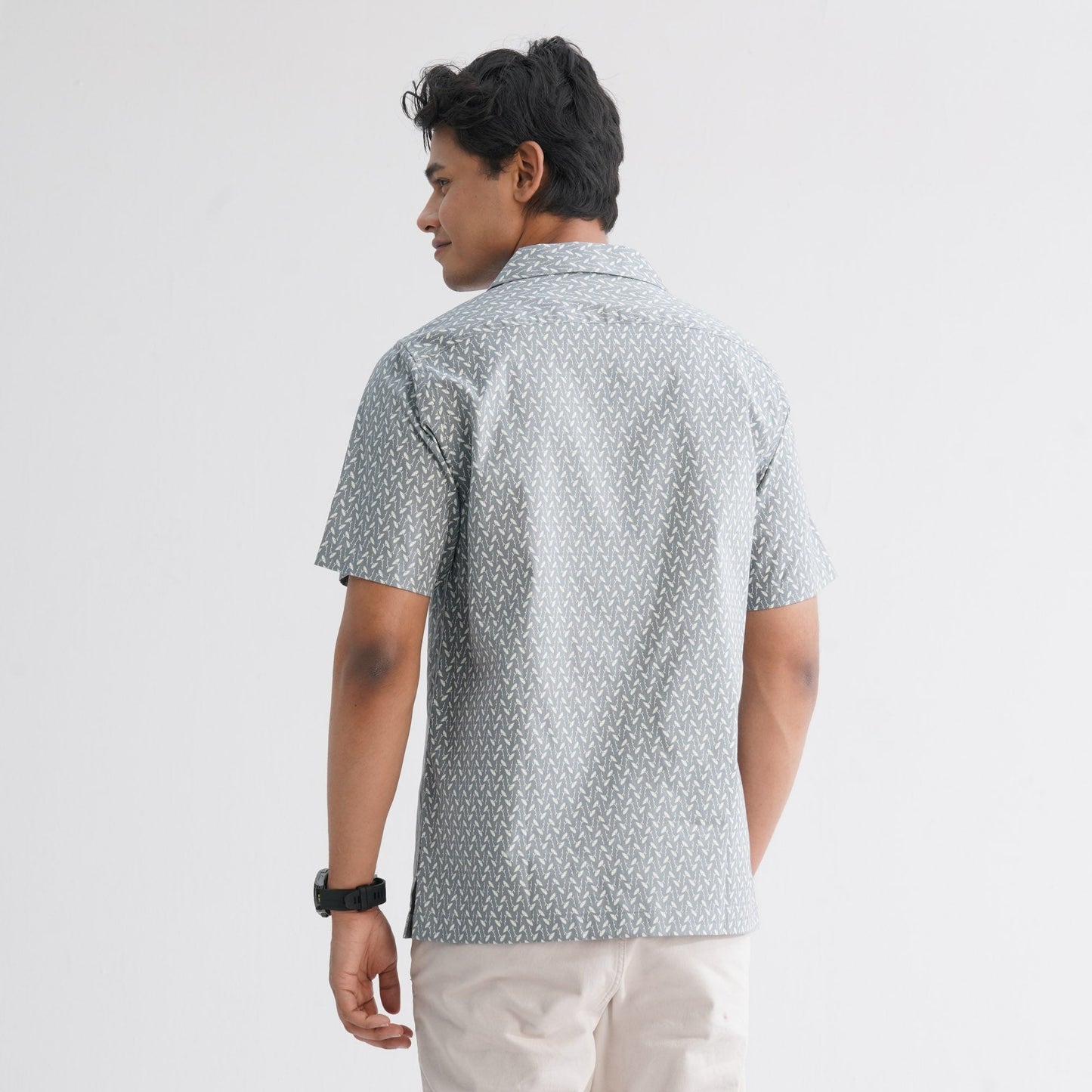 Menâ€™s Ash Blended Casual Shirt