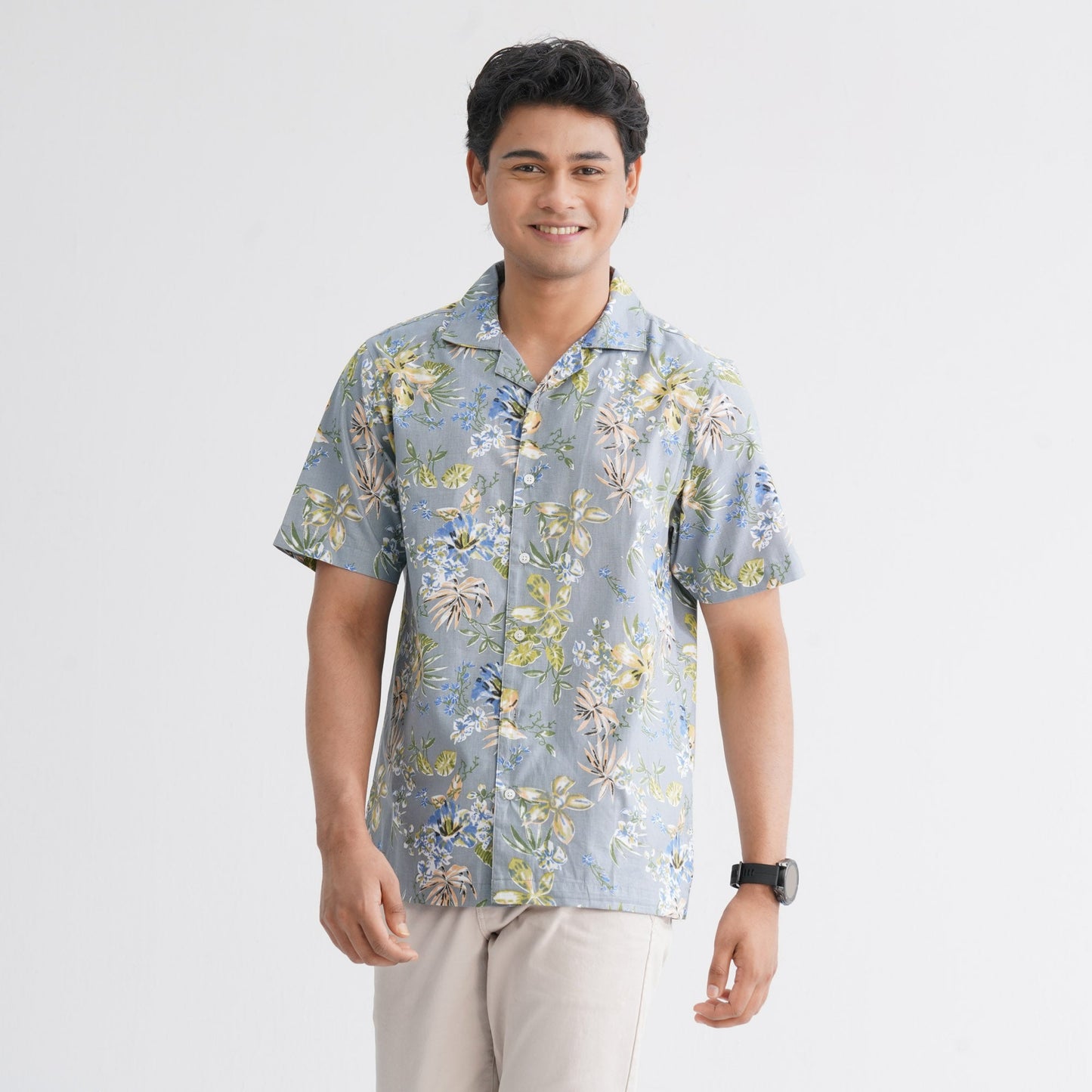 Menâ€™s Ash Blended Casual Shirt