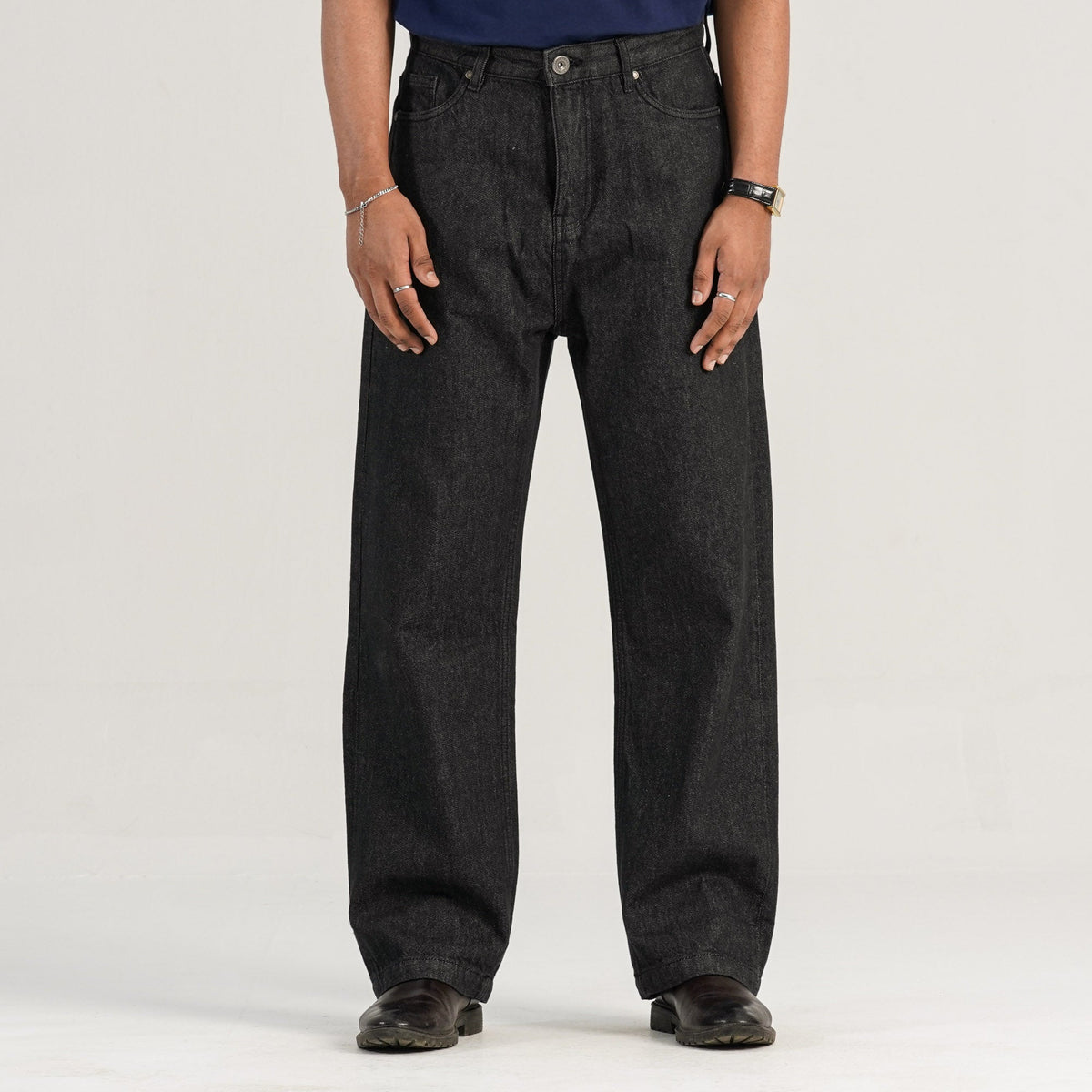 Mens Black Denim Pant