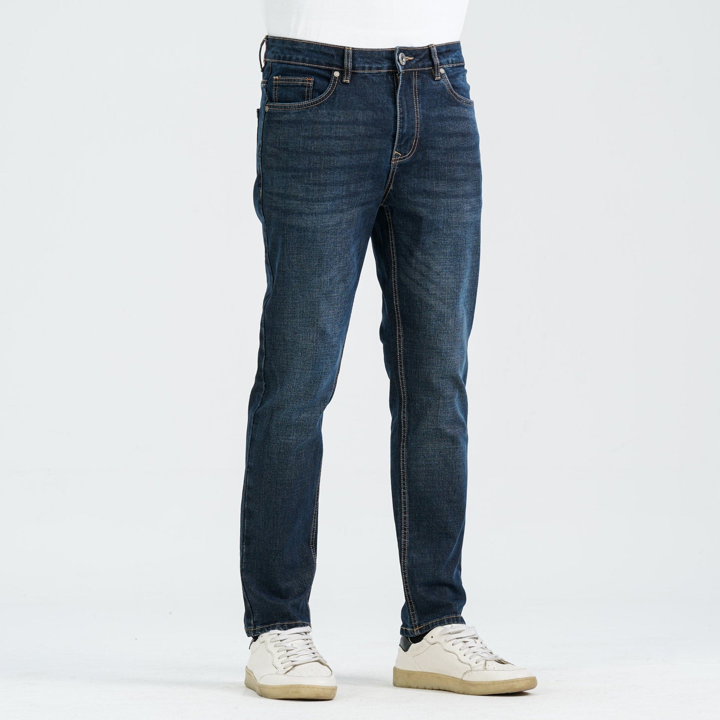 Men’s Dark Blue Cotton Stretch Denim Pant