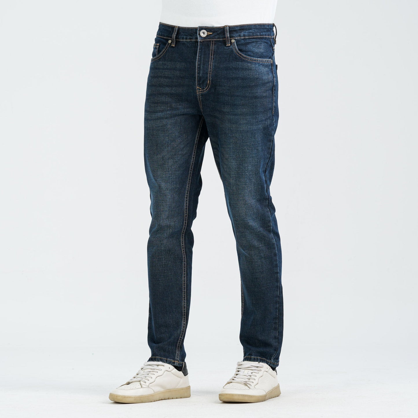 Men’s Dark Blue Cotton Stretch Denim Pant