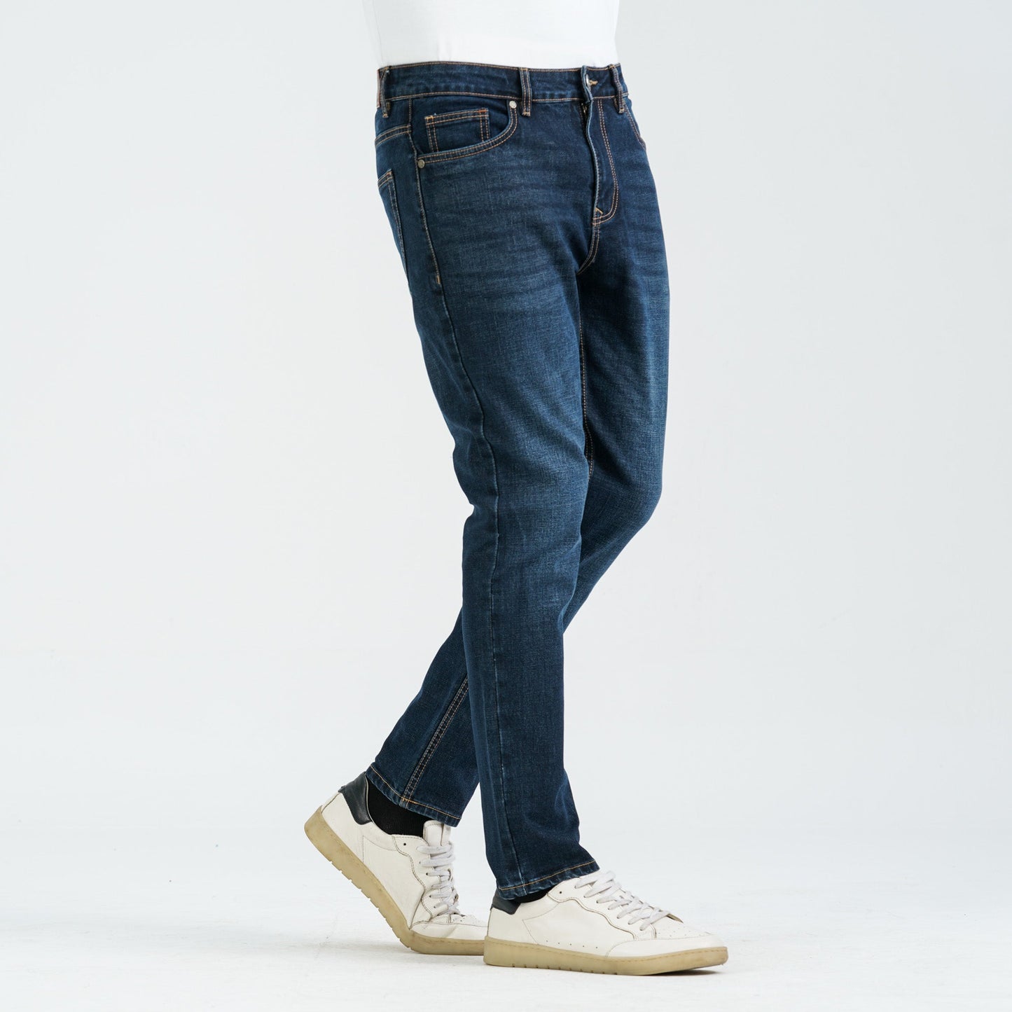 Men’s Dark Blue Cotton Stretch Denim Pant