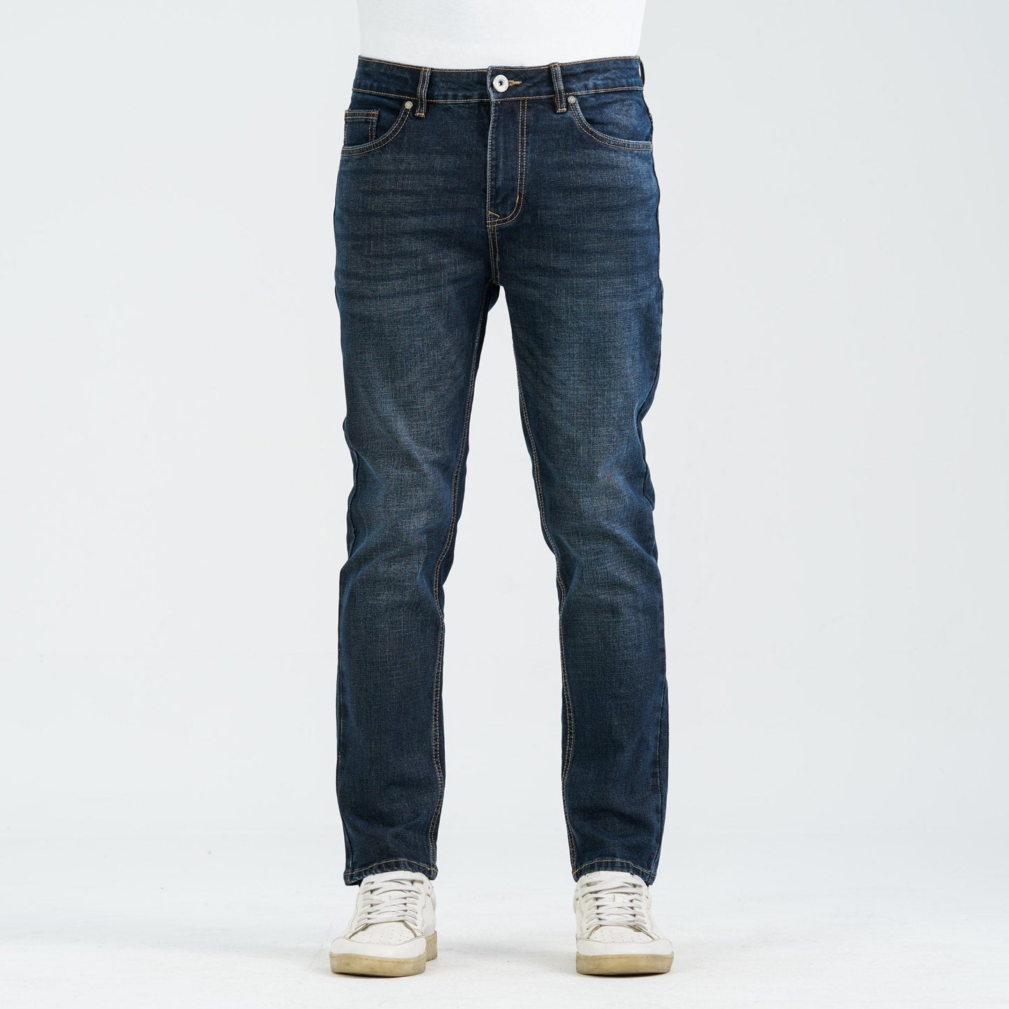 Men’s Dark Blue Cotton Stretch Denim Pant