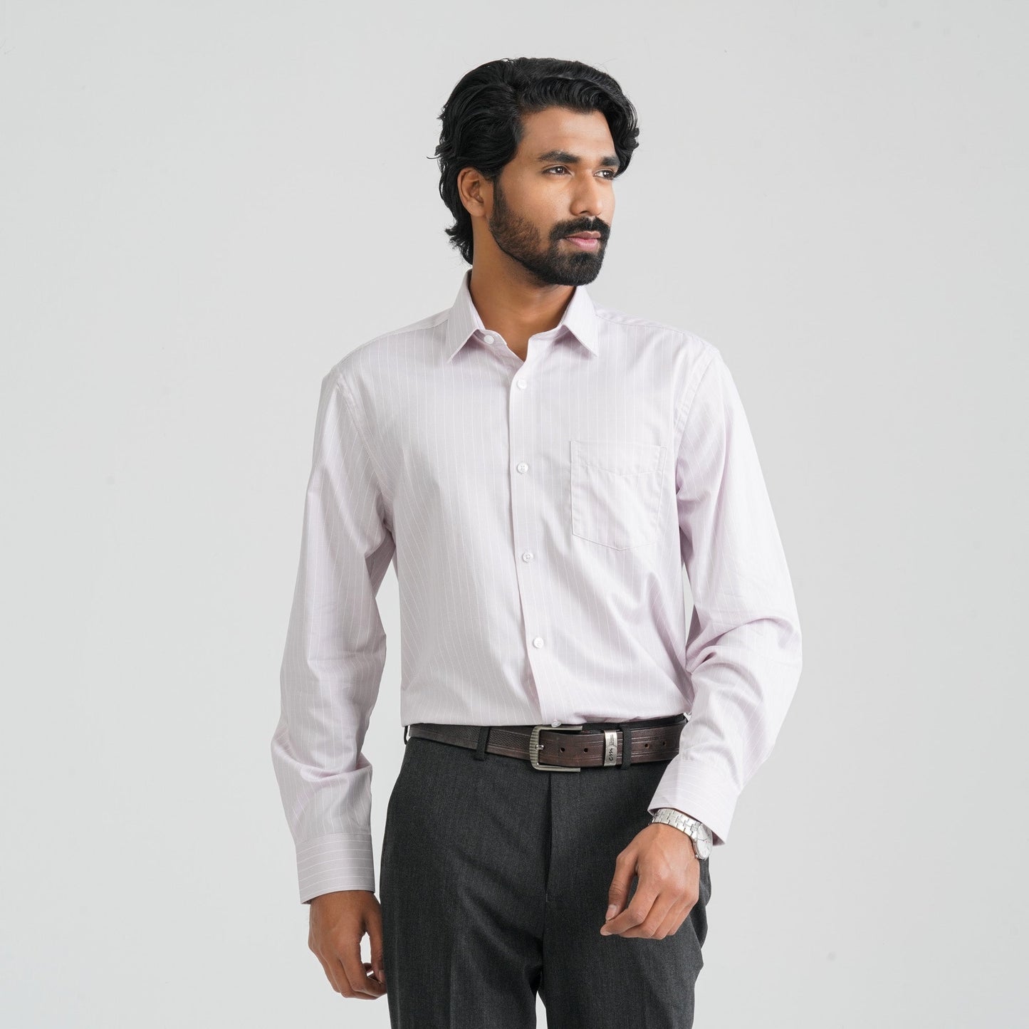 Men’s Pink Cotton Formal Shirt