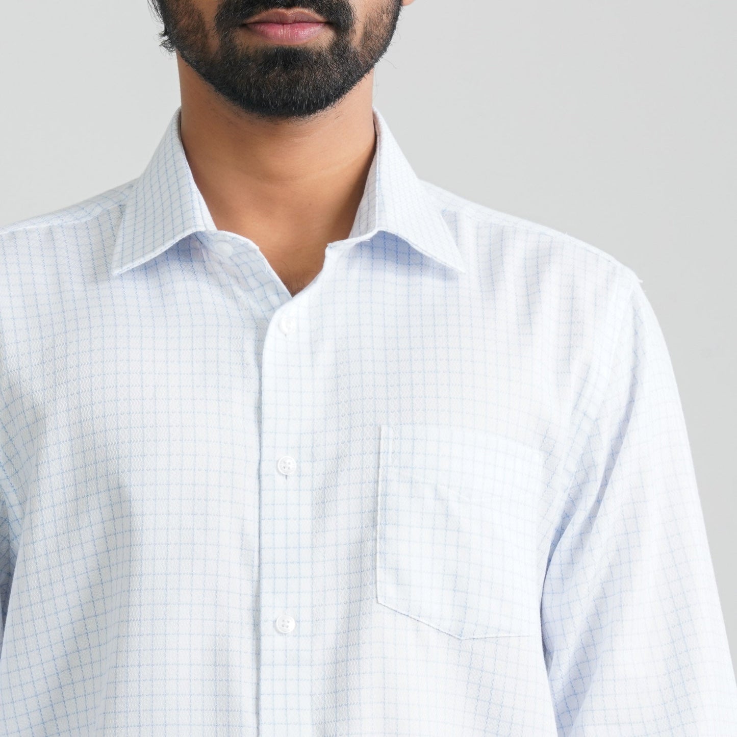 Men’s White Cotton Formal Shirt