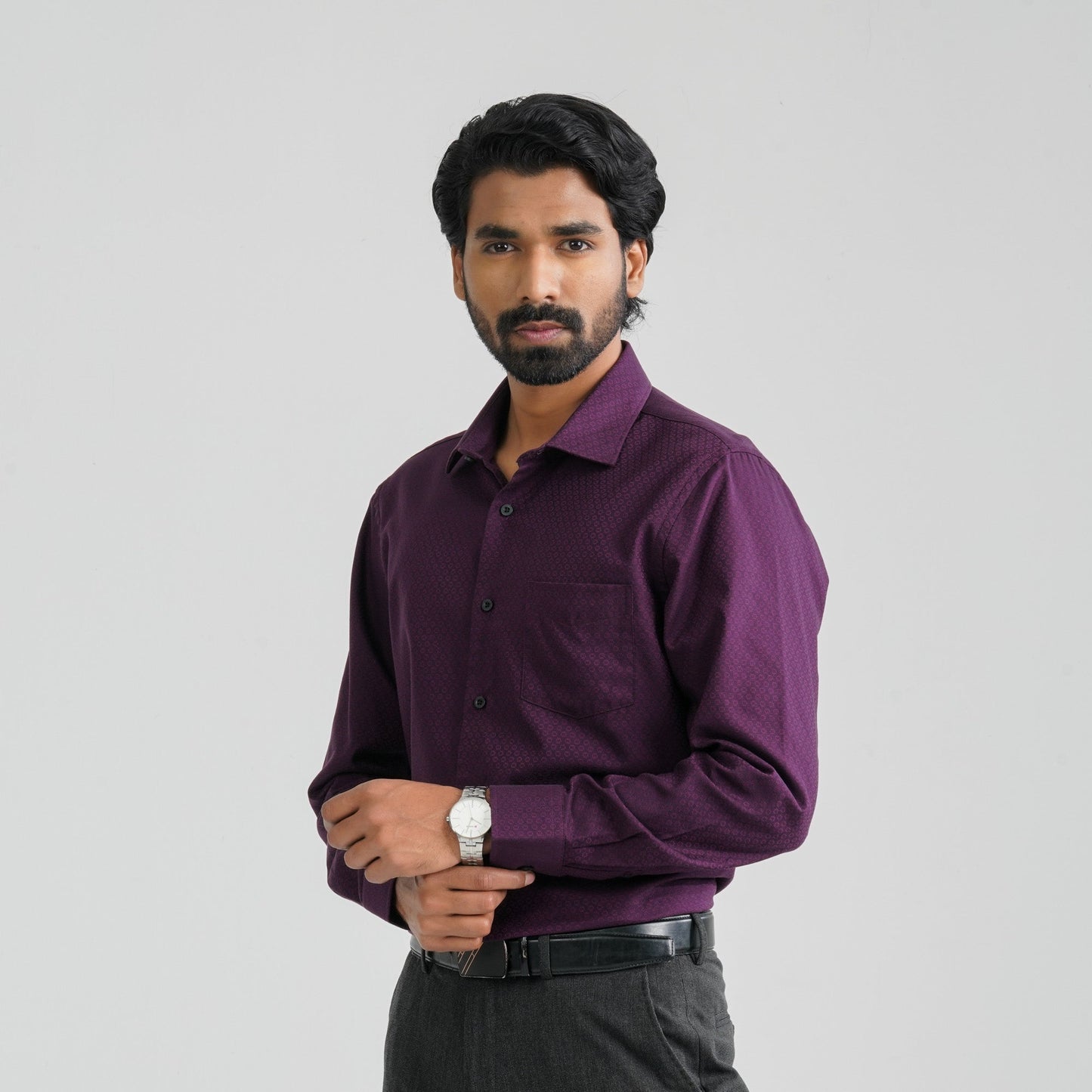 Men’s Dark Violet Formal Shirt
