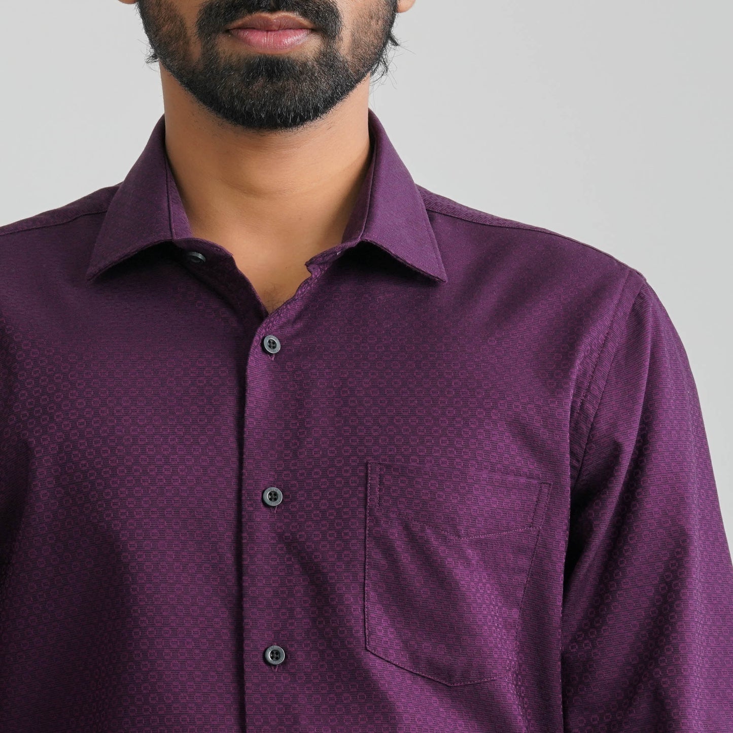 Men’s Dark Violet Formal Shirt