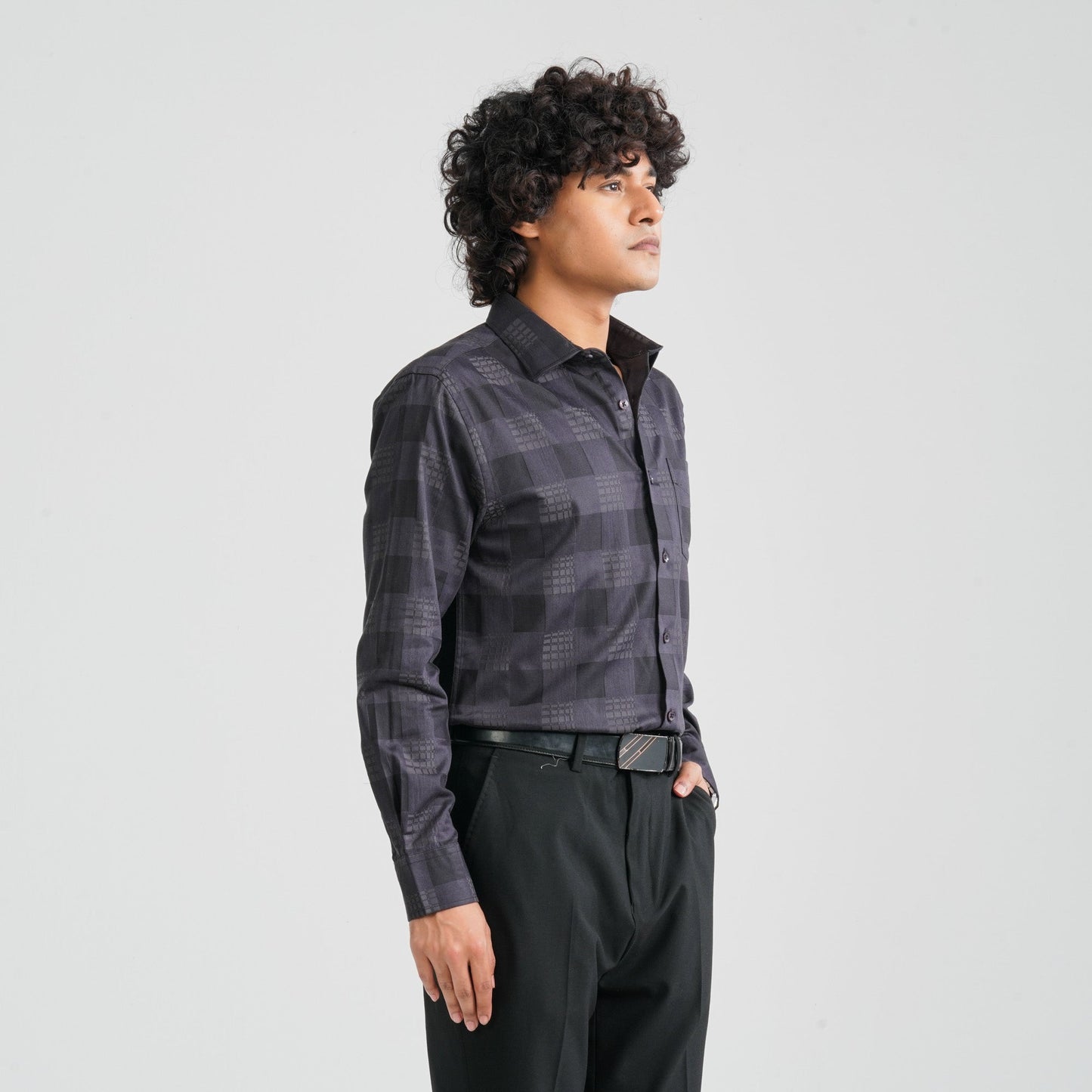 Men’s Black Cotton Formal Shirt