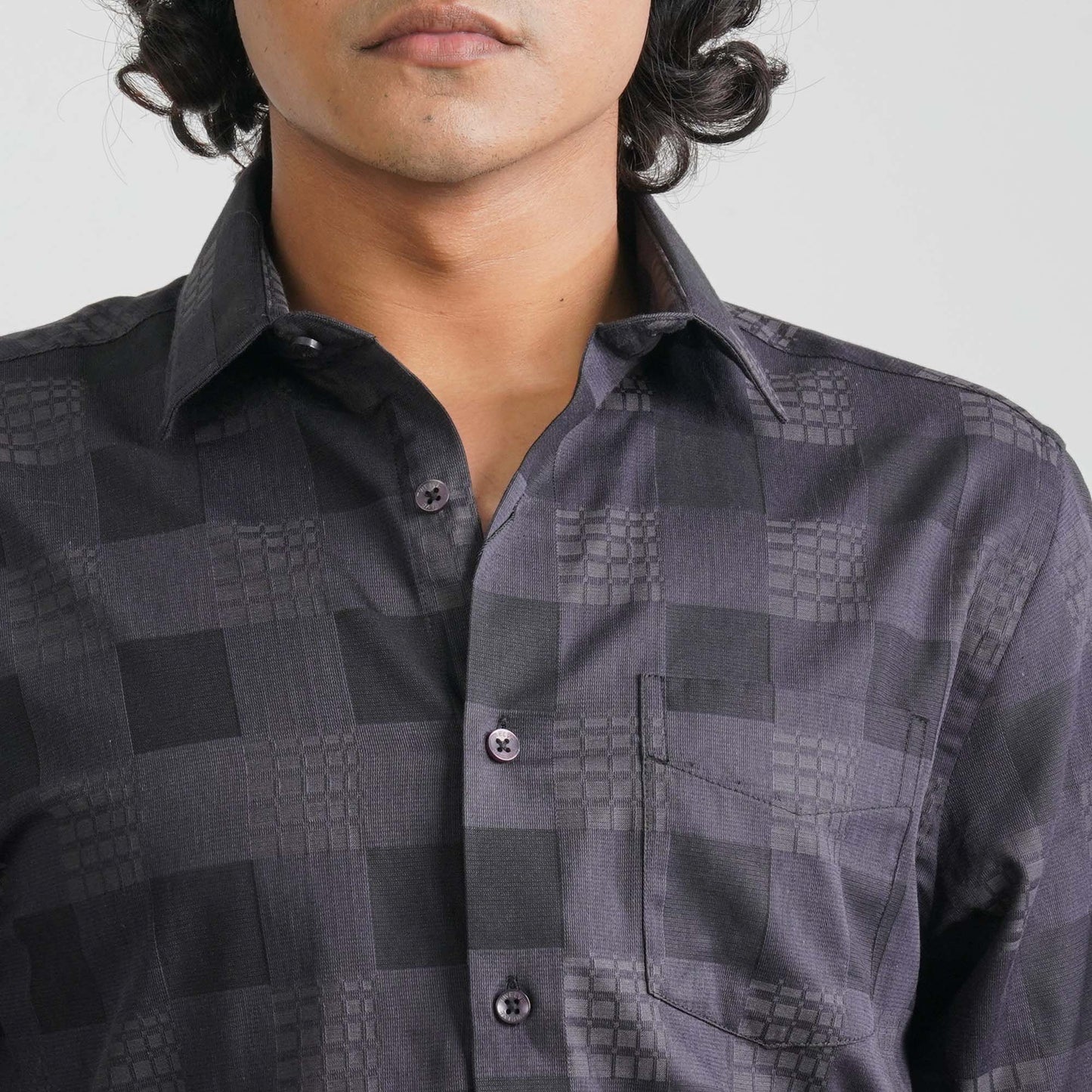 Men’s Black Cotton Formal Shirt