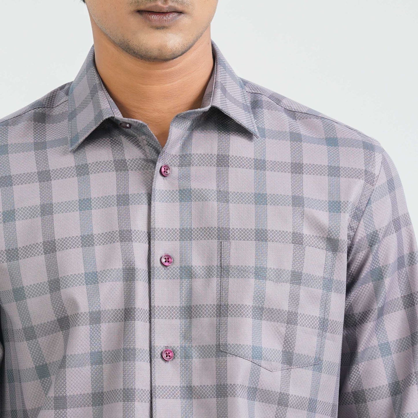 Menâ€™s Purple Formal Shirt