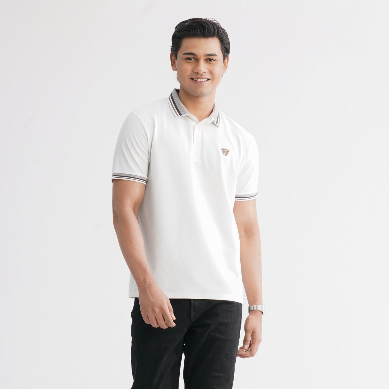 Menâ€™s White Polo