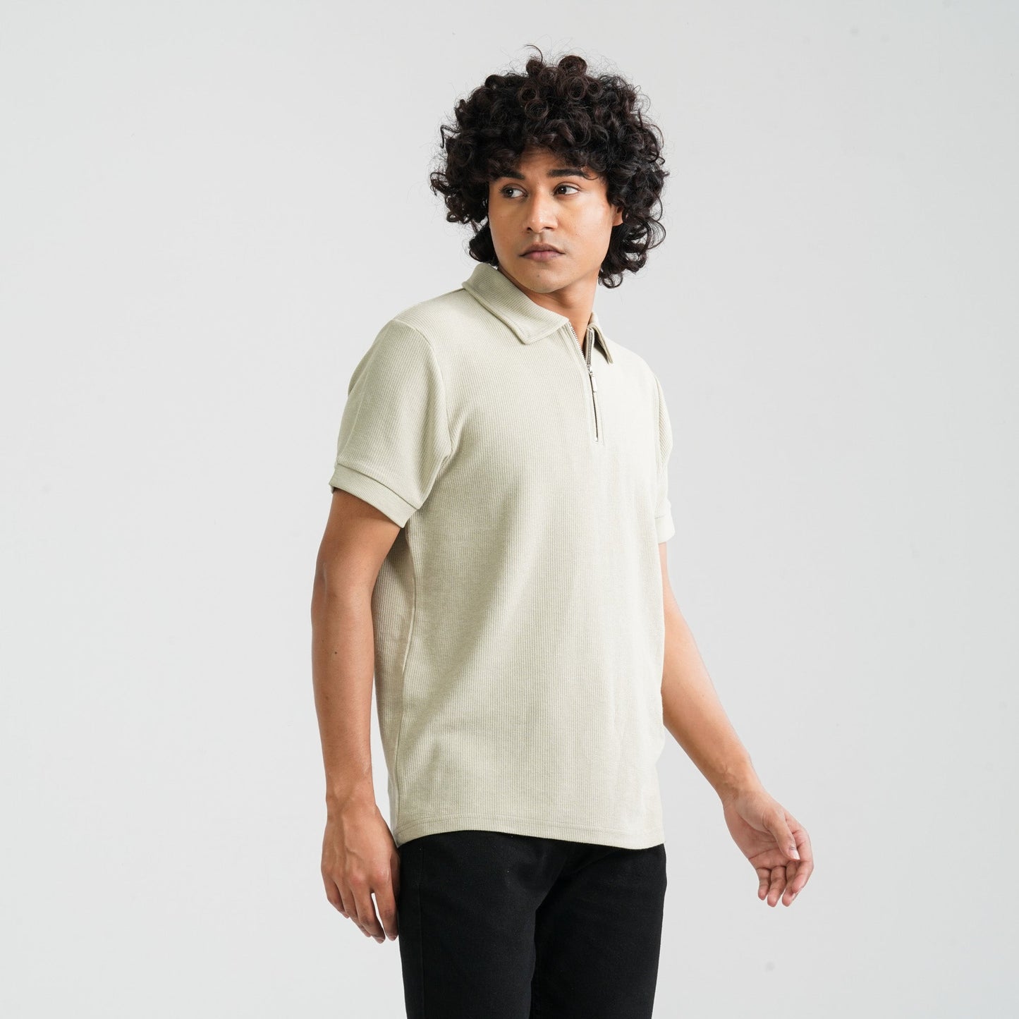 Men’s Beige Polo Shirt
