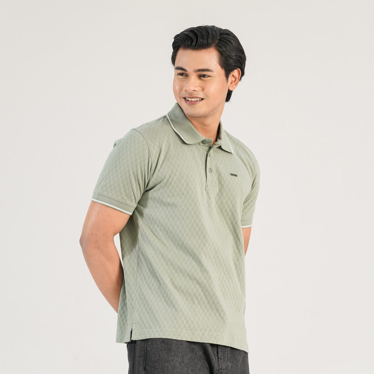 Mens Olive Polo