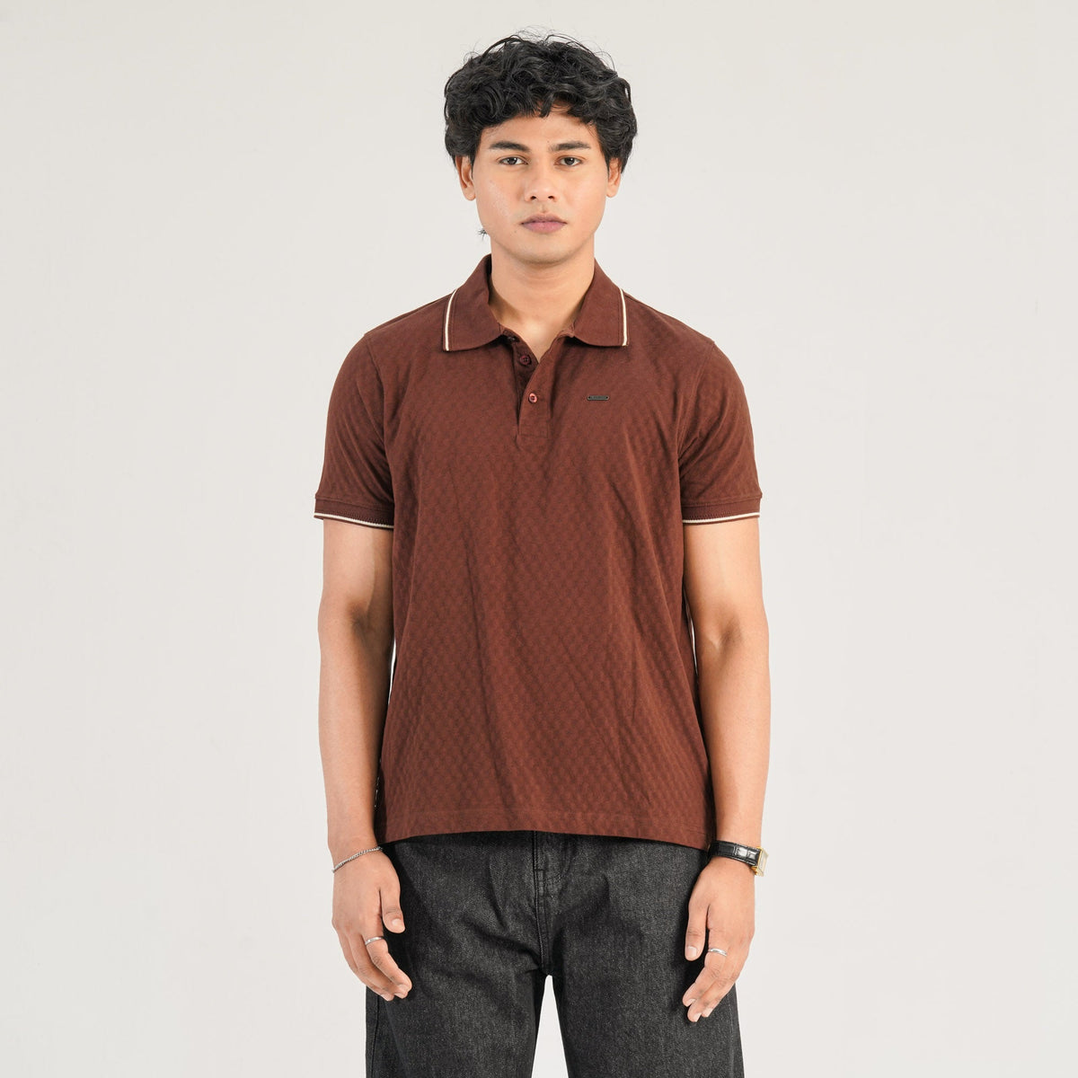 Mens Coffee Polo