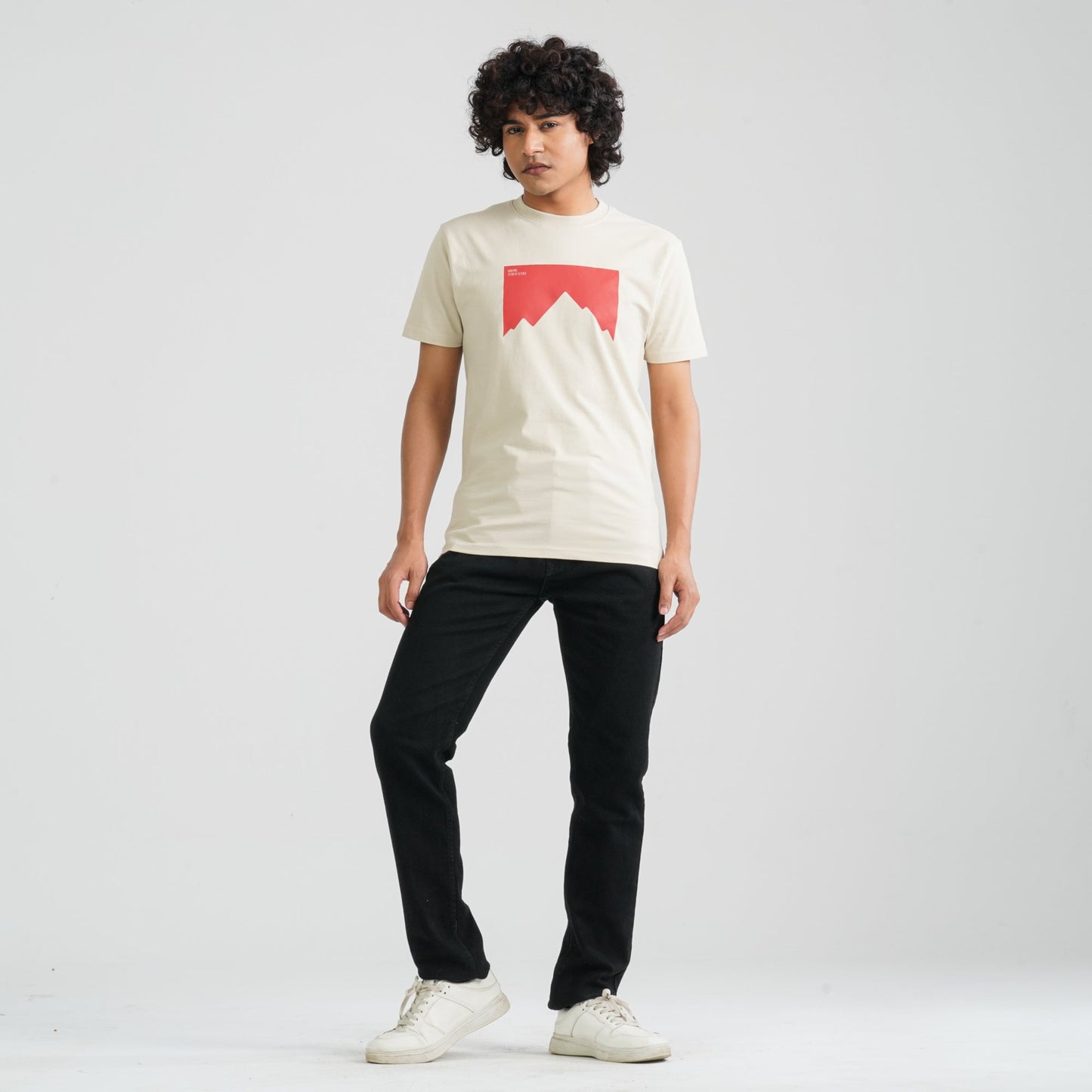 Men’s Beige T-Shirt