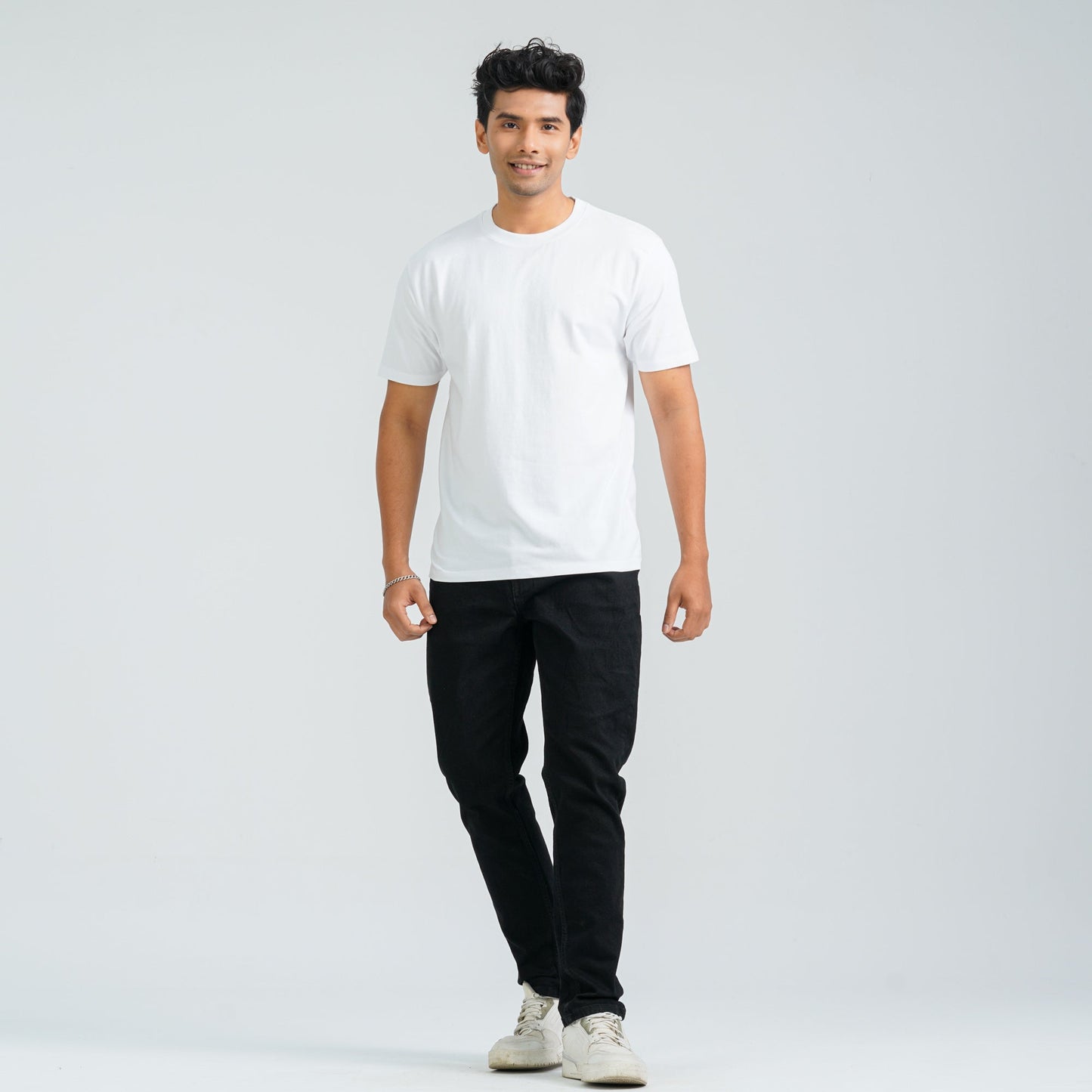 Men's White Cotton T-Shirt