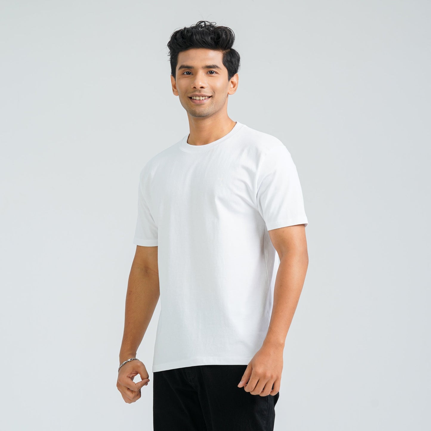 Men's White Cotton T-Shirt