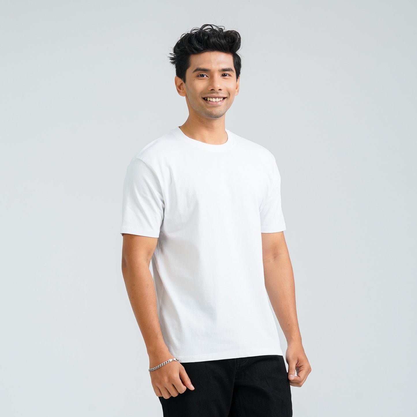Men's White Cotton T-Shirt