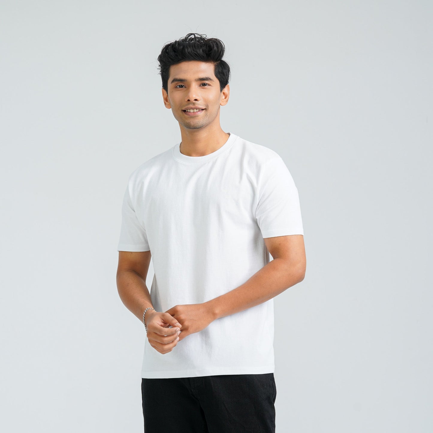 Men's White Cotton T-Shirt