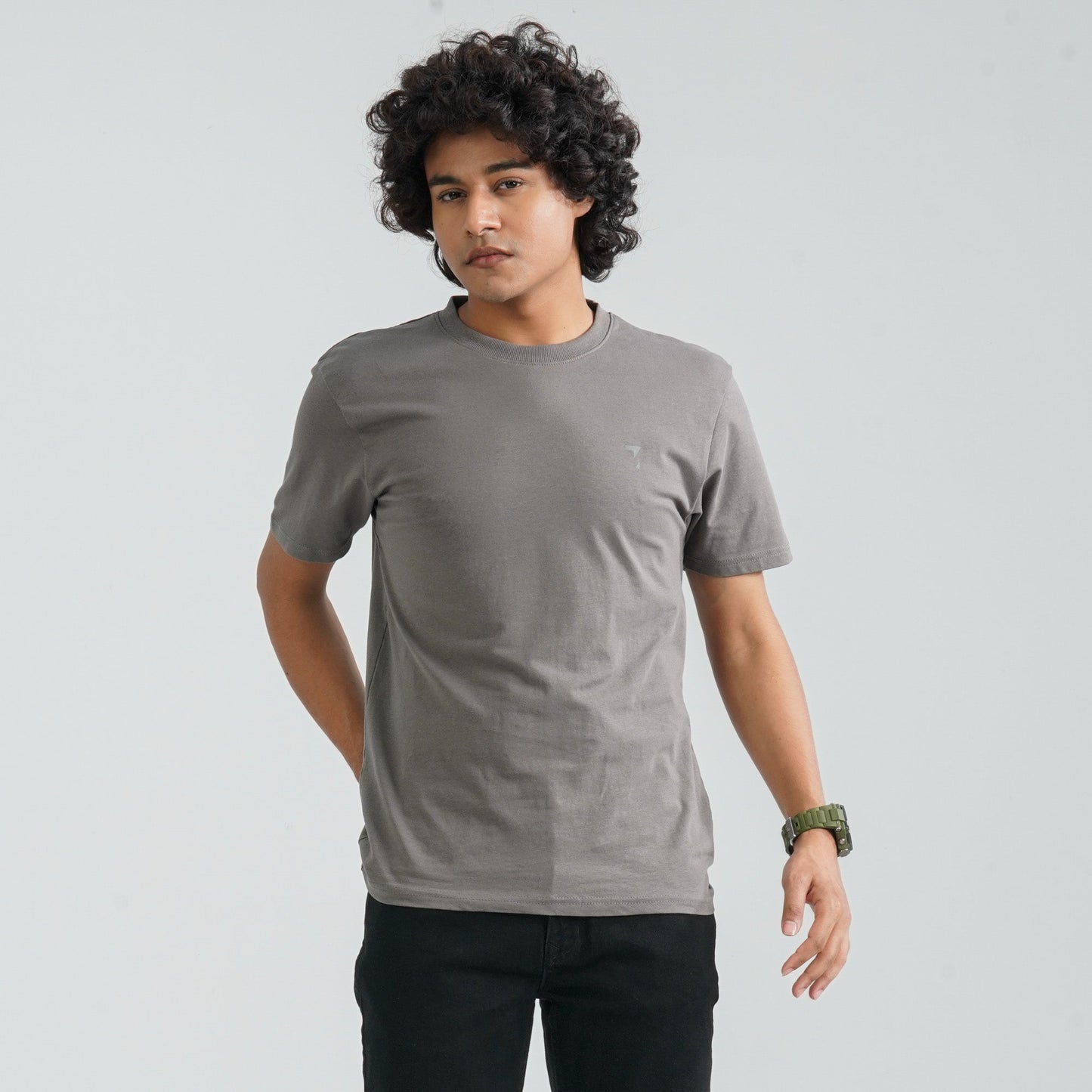 Men’s Grey Cotton T-Shirt