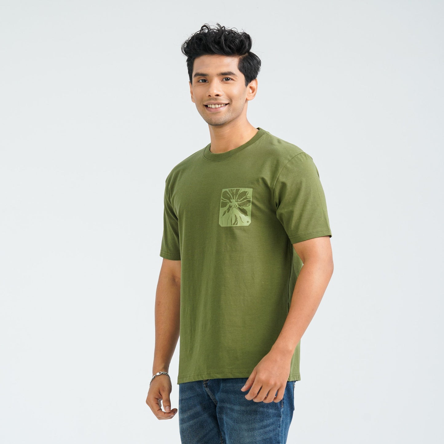 Men's Cotton Lime T-Shirt