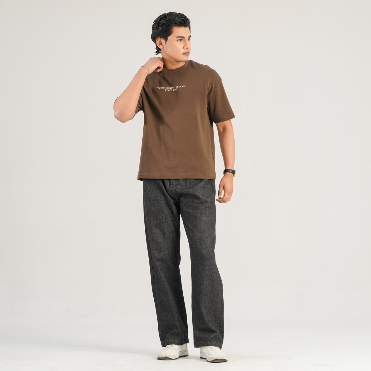 Mens Brown Oversized T-Shirt