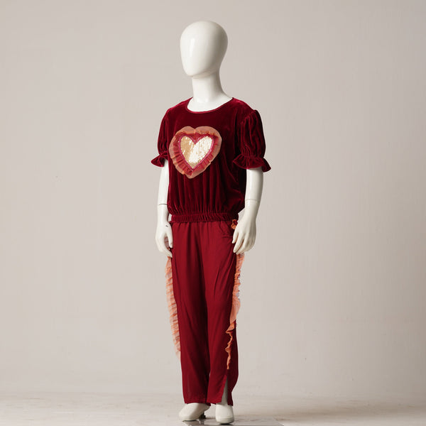 GIRLS 2PCS-MAROON