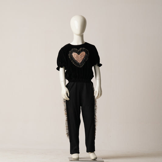 Girls 2Pcs-Black