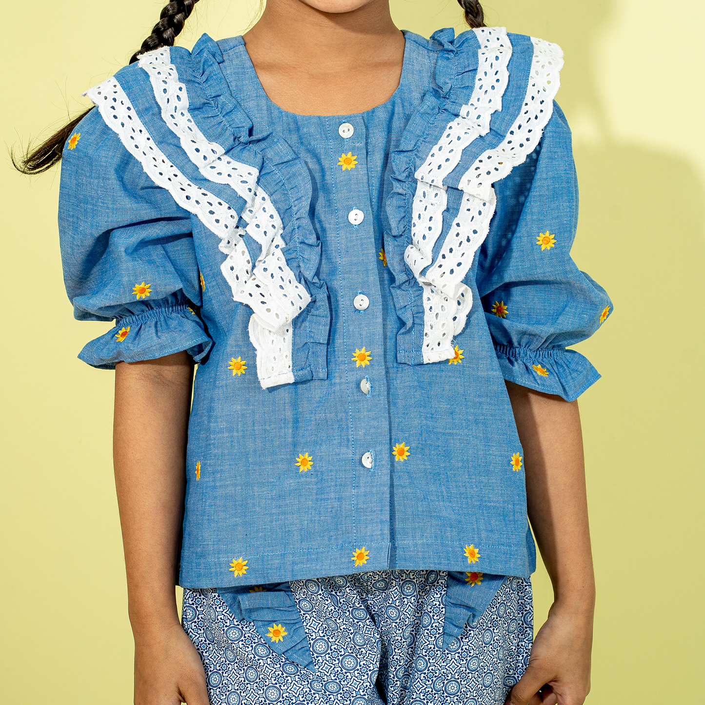 Girls 2Pcs- Blue