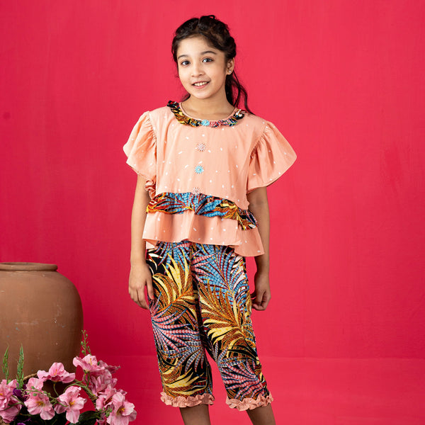 Girls 2Pcs- Peach