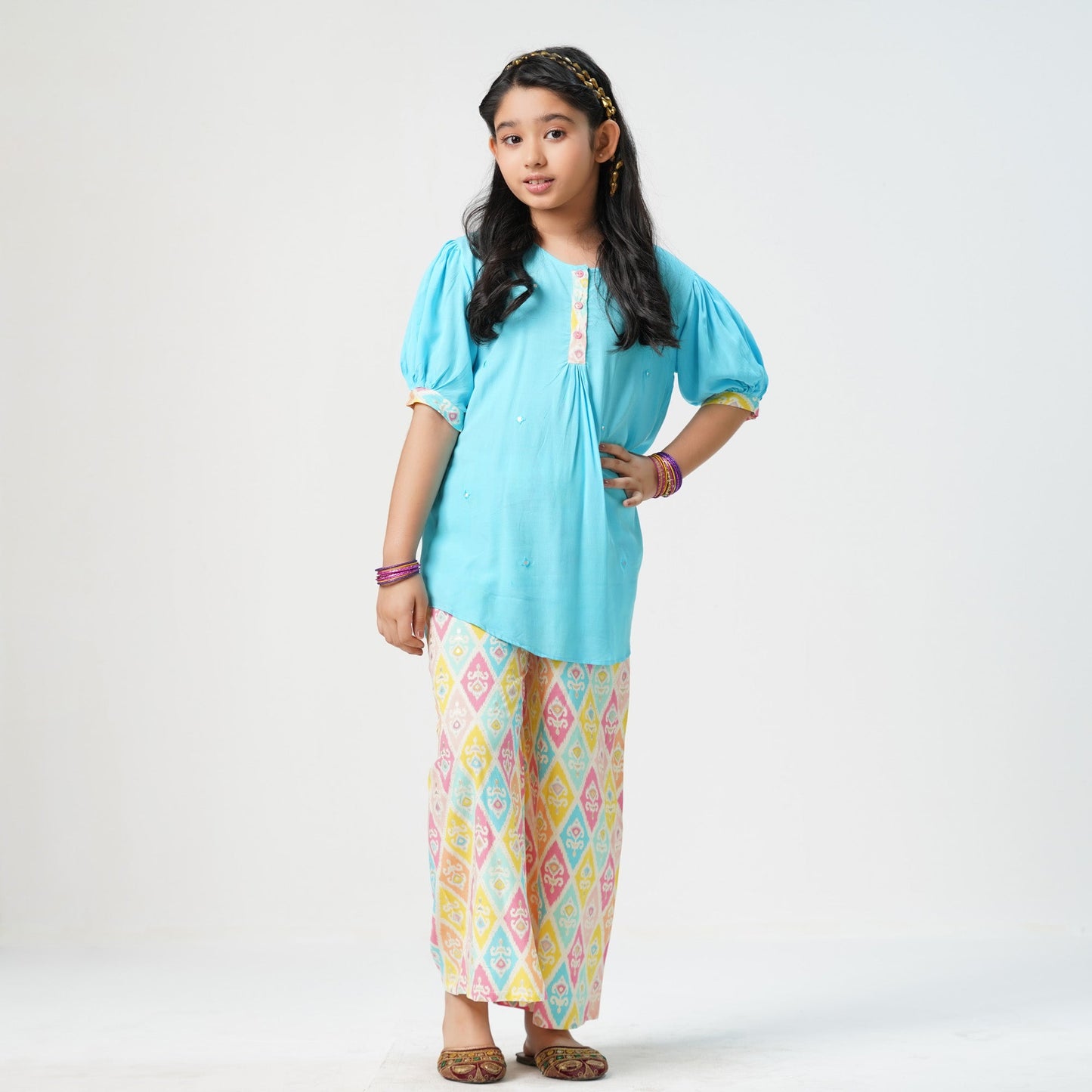 Girls Blue Two Piece