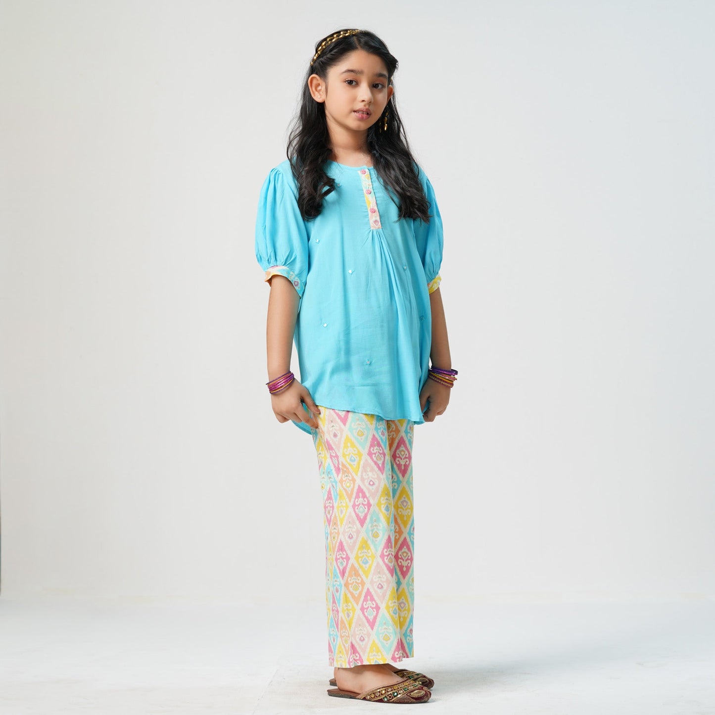 Girls Blue Two Piece