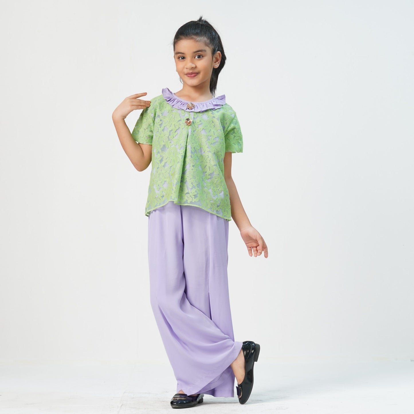 Girls Green Two Piece Set
