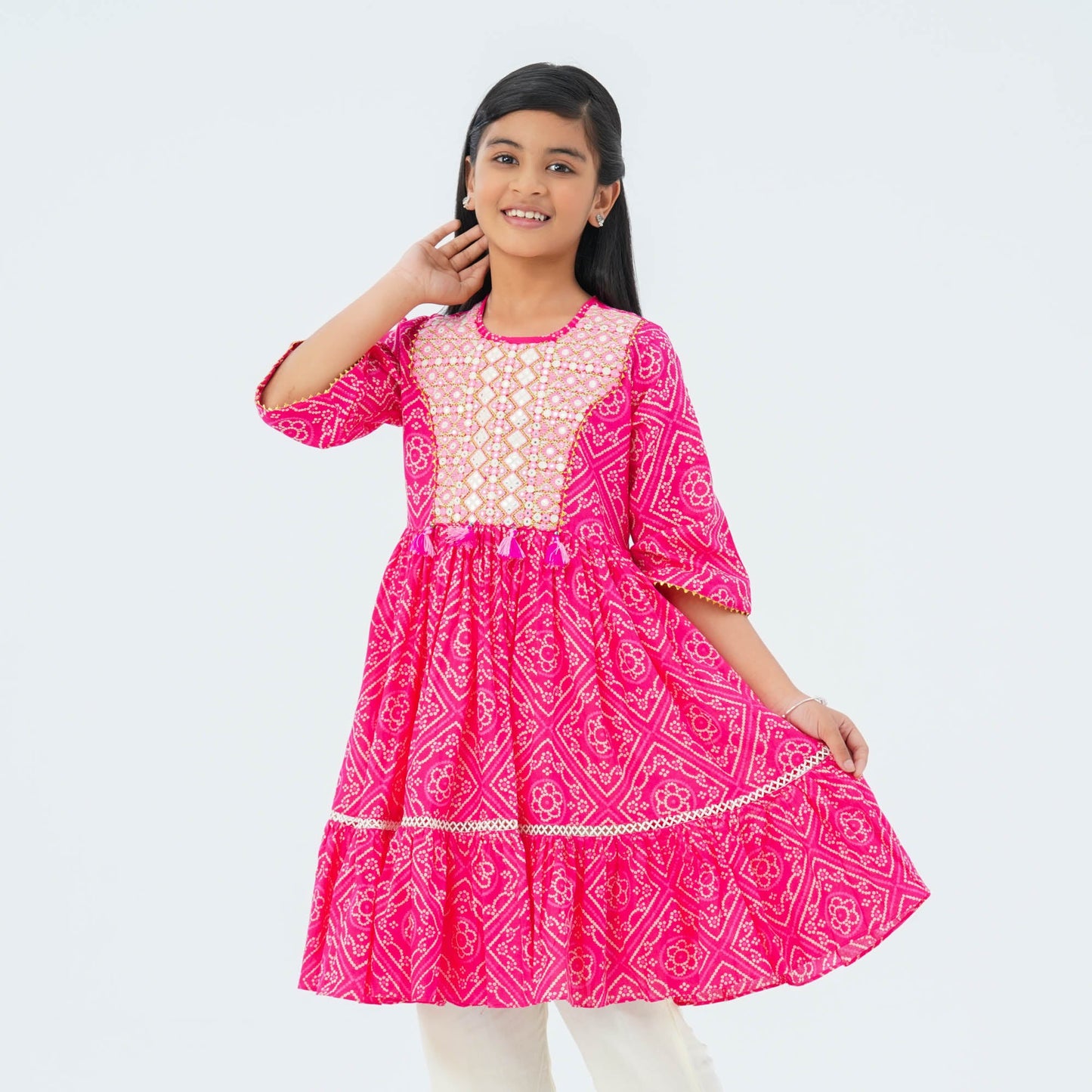 Girl's Magenta Two Piece Set