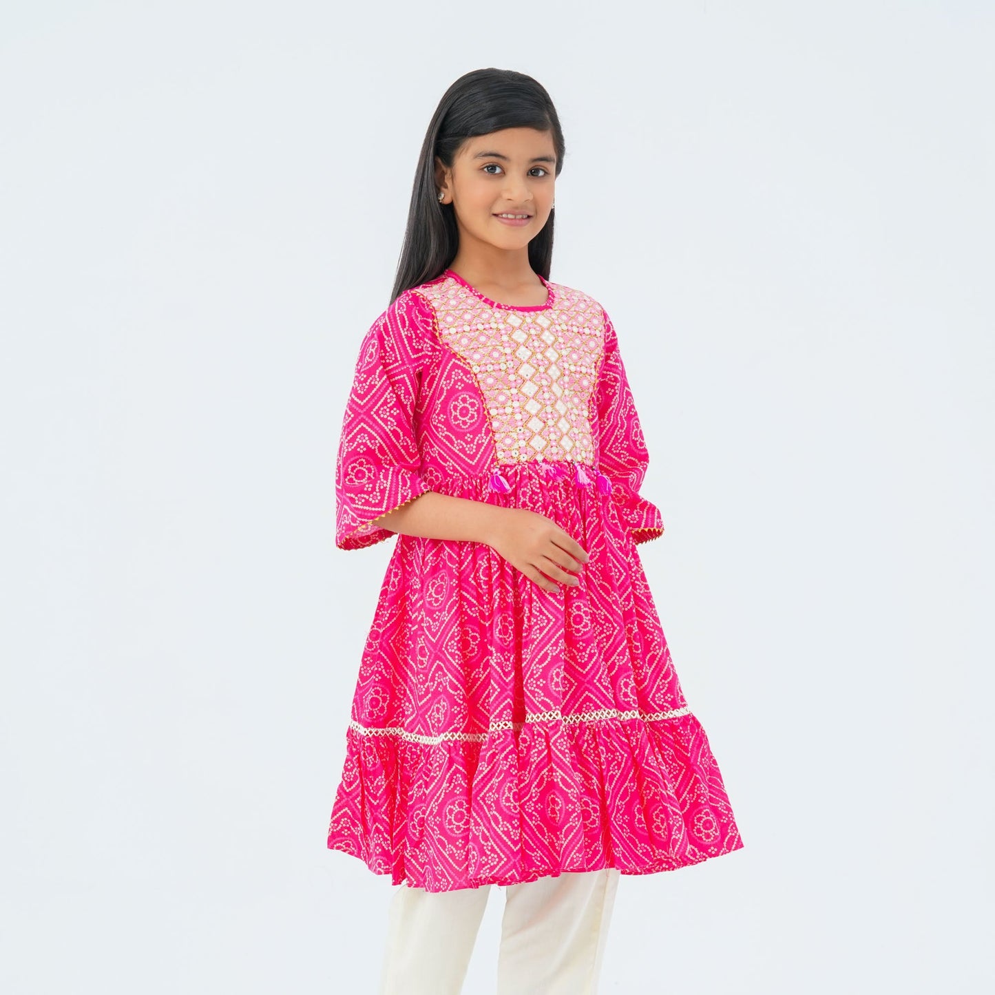 Girl's Magenta Two Piece Set