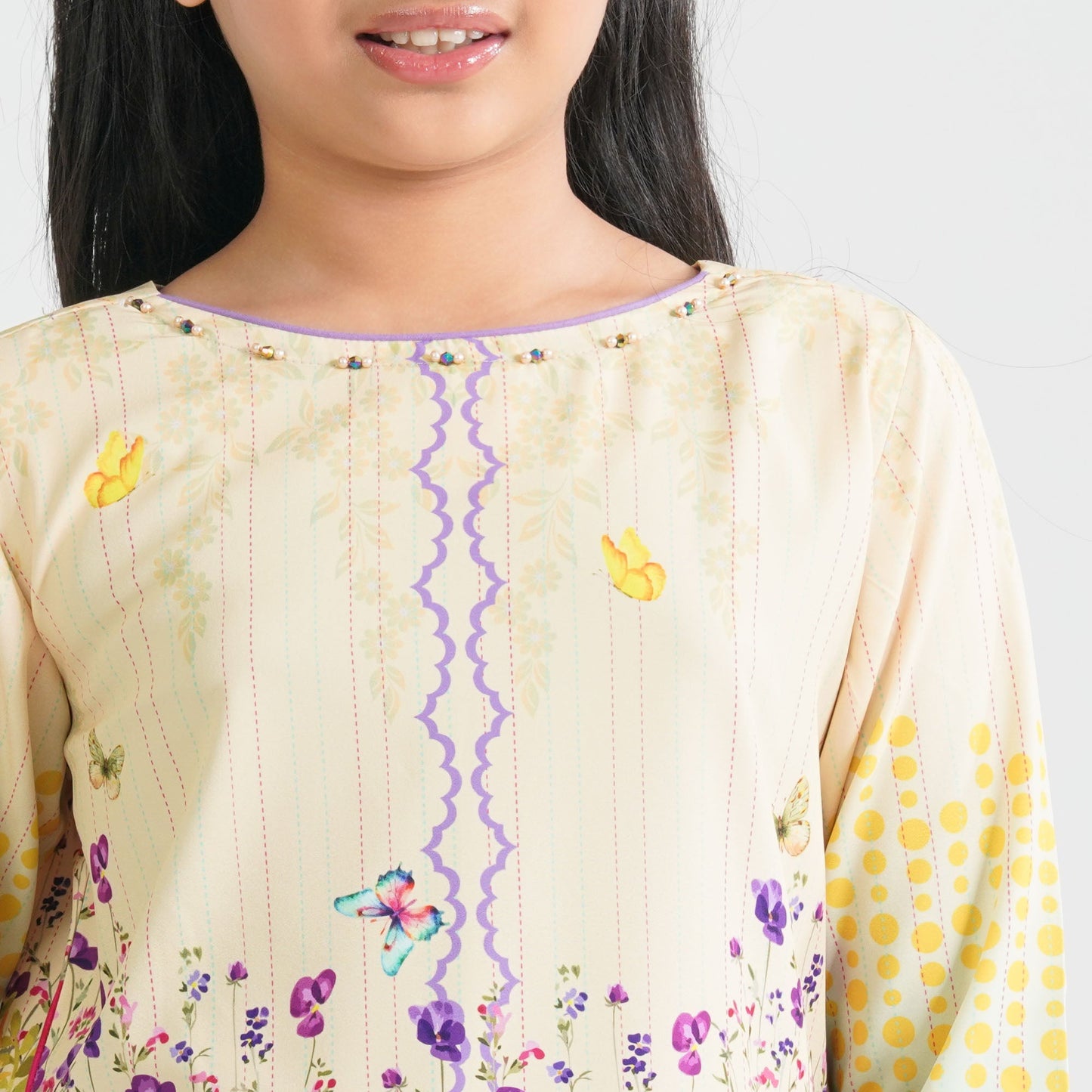 Girl’s Crinkle Georgette Two Piece Set