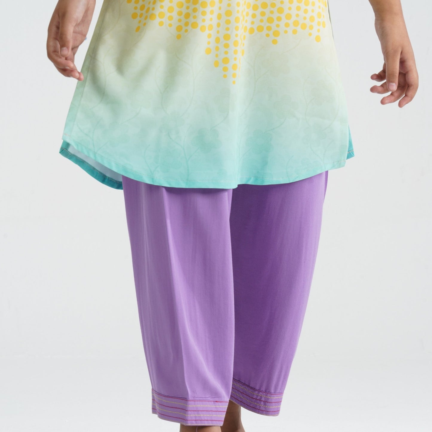 Girl’s Crinkle Georgette Two Piece Set