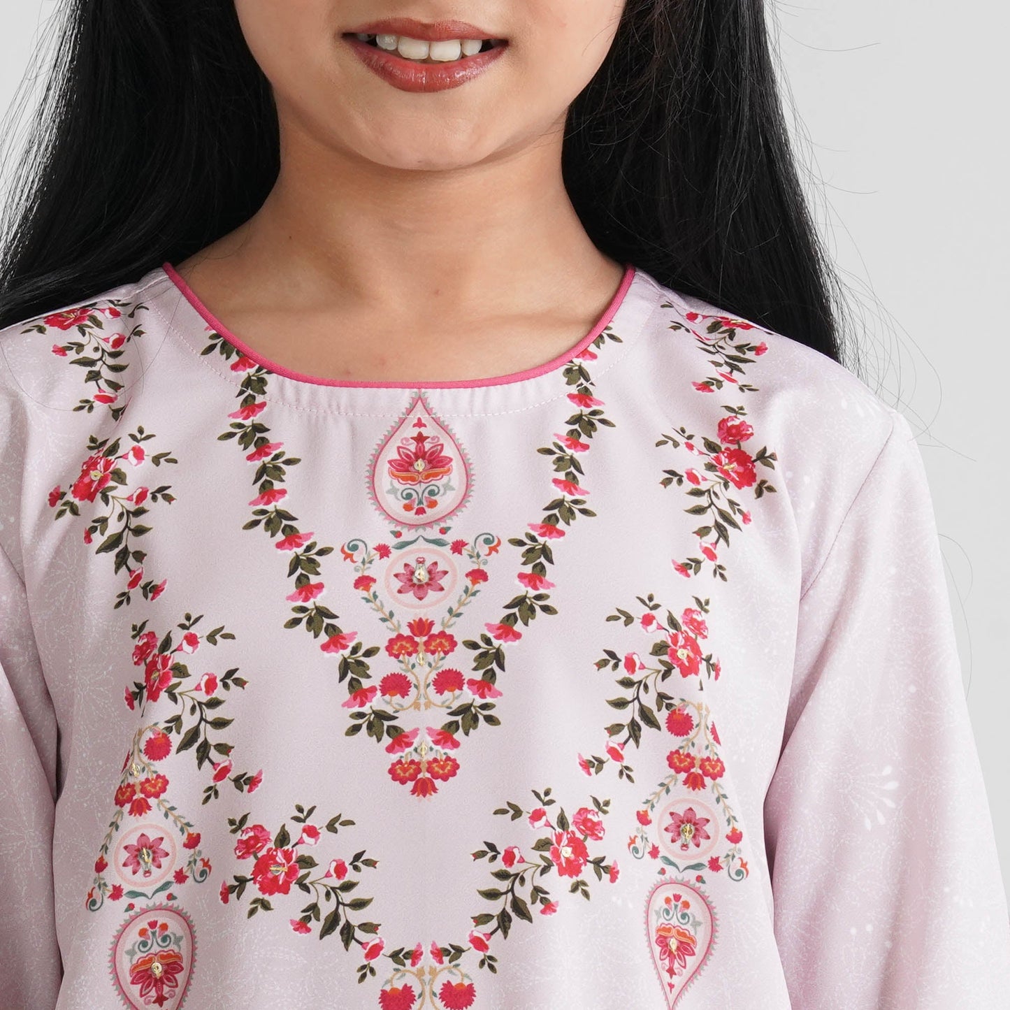 Girl’s Crinkle Georgette Two Piece Set