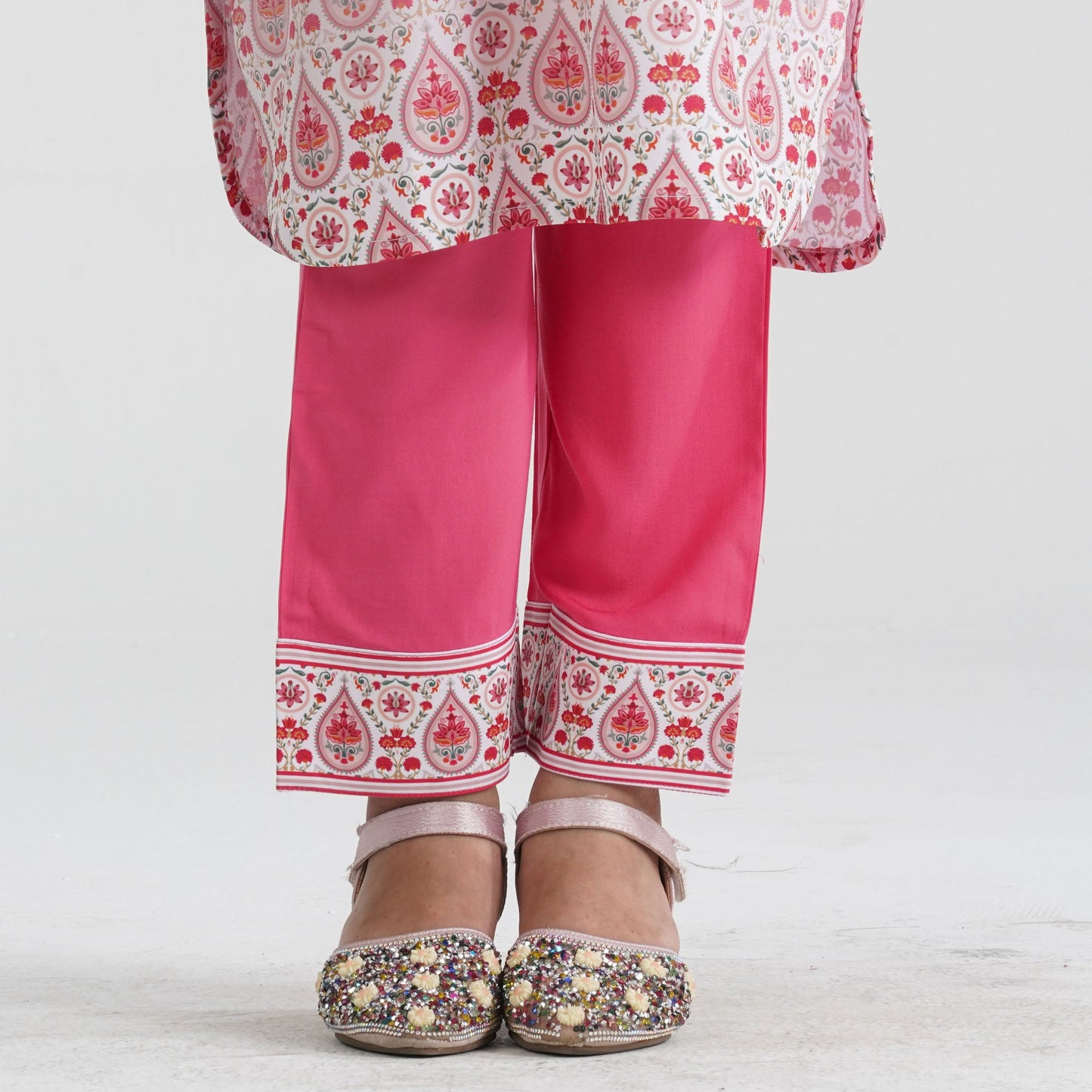 Girl’s Crinkle Georgette Two Piece Set