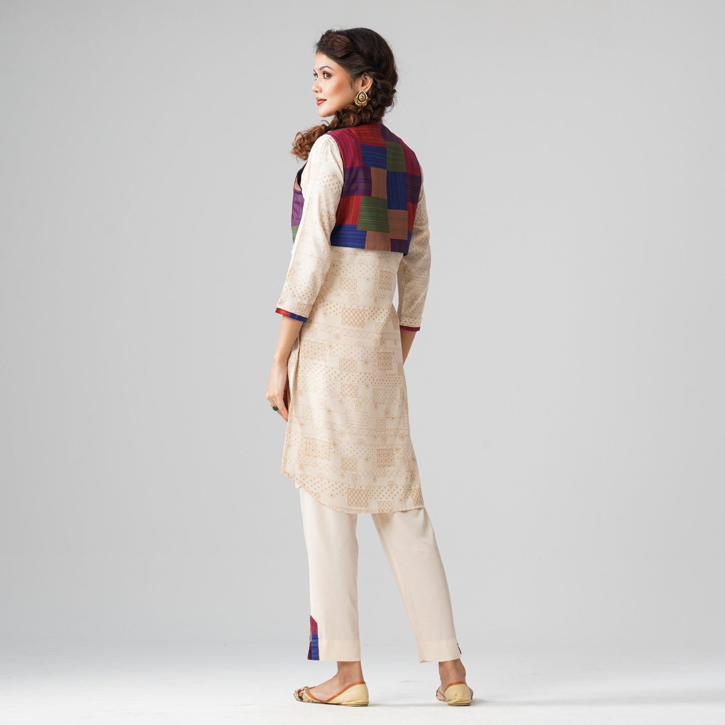 Womens Beige Two Piece Set
