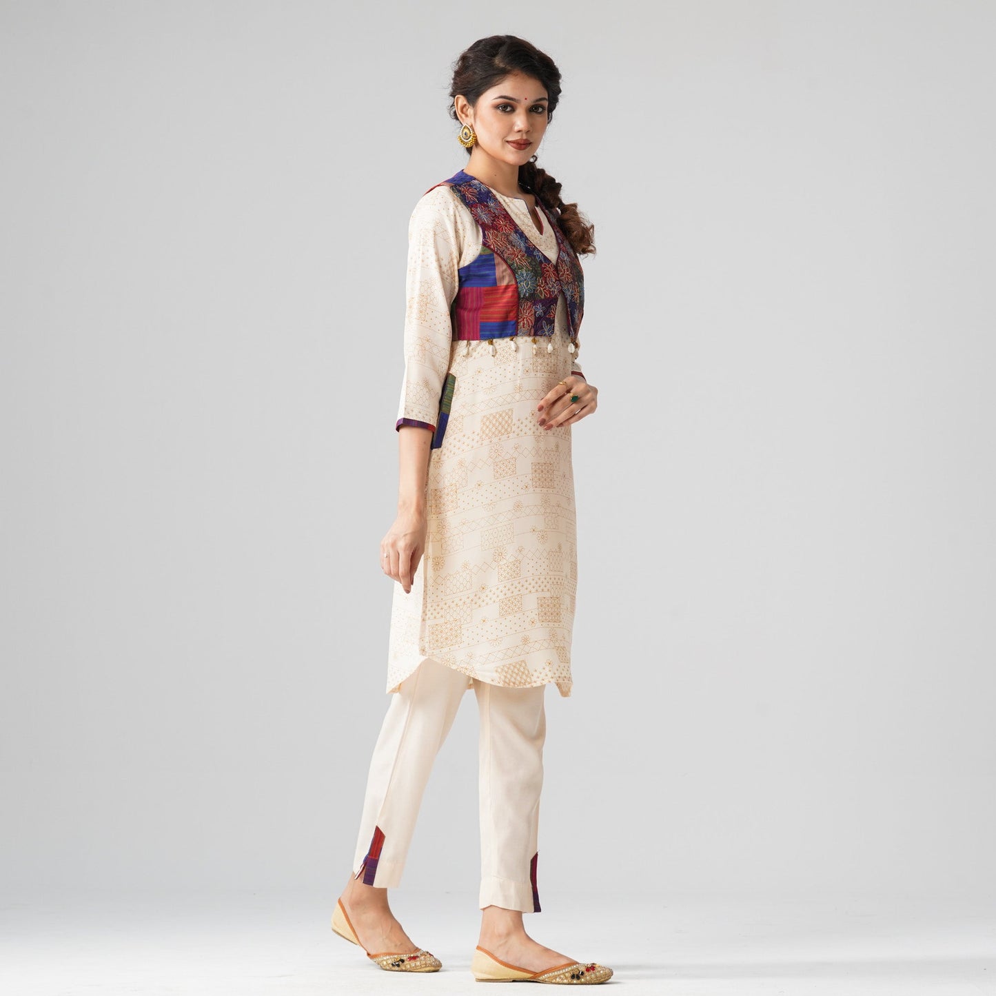 Womens Beige Two Piece Set