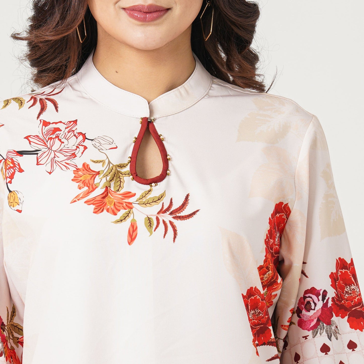 Women’s Blended Silk Printed Two-Piece Set