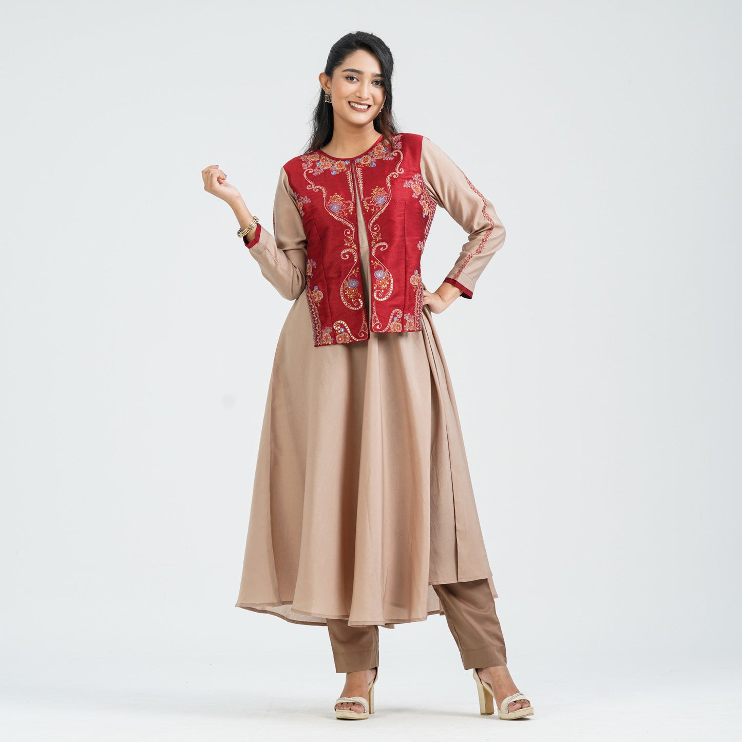 Womenâ€™s Embroidered Fusion Two Piece