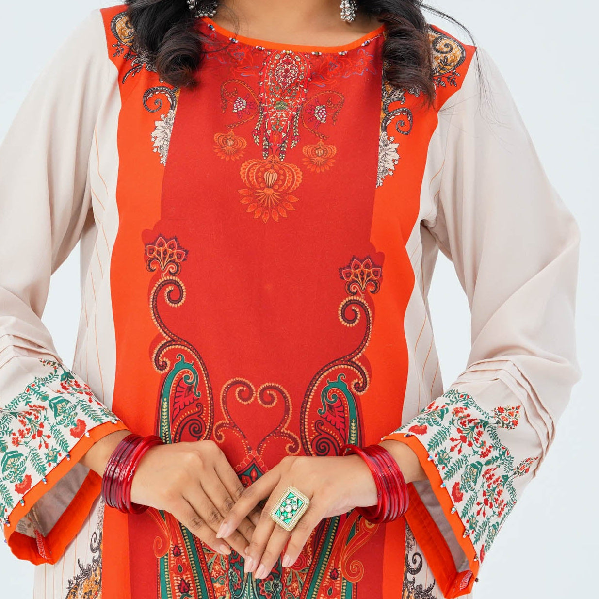Womens Blended Silk Two Piece Set