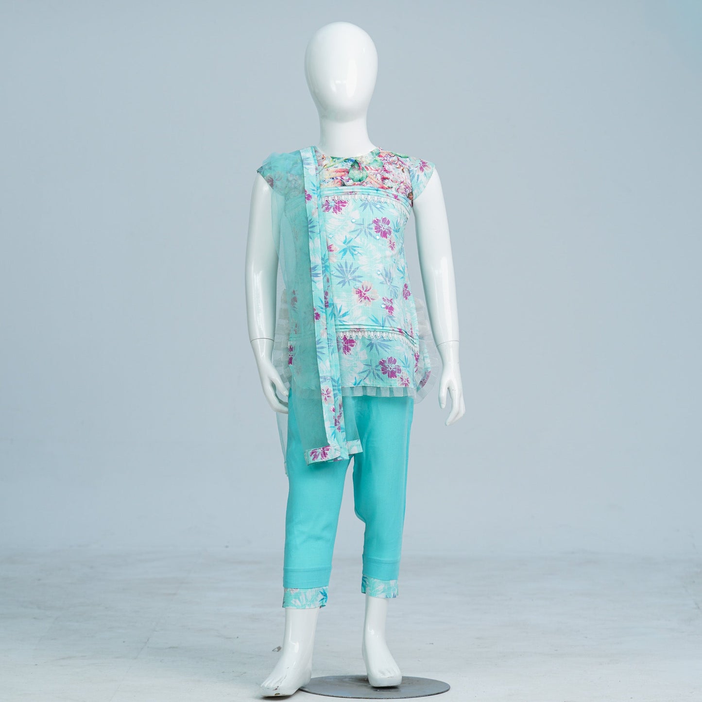 Girl's Paste Color Three Piece Set